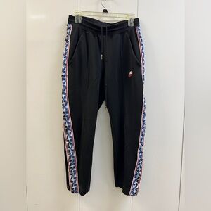 Like New Nike Black Track Pants with Side Stripes